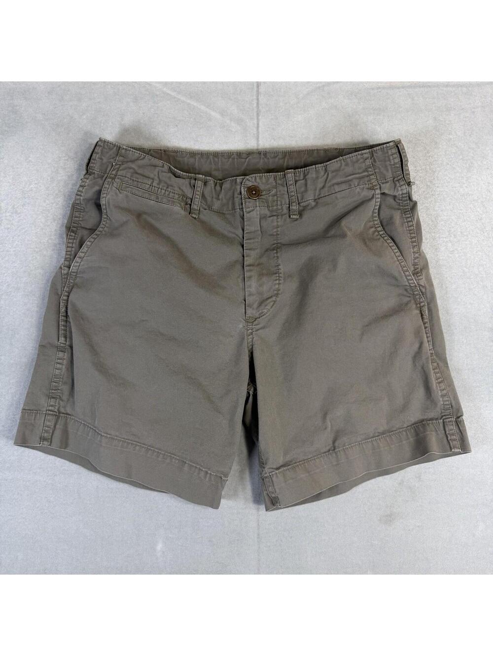 Buck Mason Deck Shorts Mens 29 Olive Green Chino Drawstring BM14070